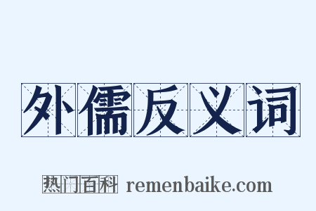 外儒反义词是什么意思的图片